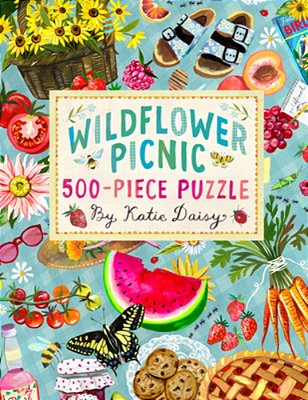 Wildflower Picnic 500-Piece Puzzle-..