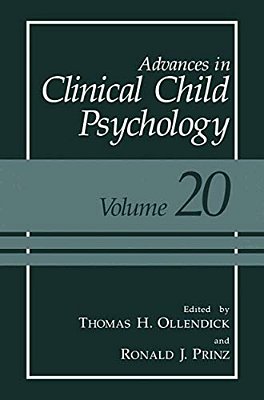 Advances In Clinical Child Psychology: Volume 20-..