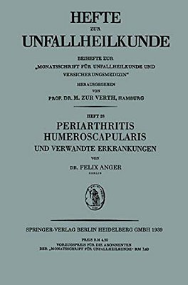 Periarthritis Humeroscapularis Und Verwandte Erkrankungen-..