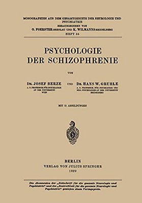 Psychologie Der Schizophrenie-..