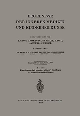 Über Einige Zur Zeit Besonders "Aktuelle" Streitfragen Aus Dem Gebiete Der Cholelithiasis-..