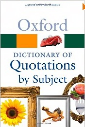 Oxford Dictionary Of Quotations By Subject-..