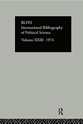 Ibss: Political Science: 1974 Volume 23-..
