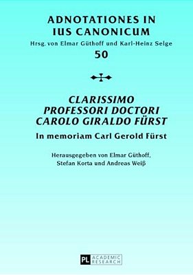 Clarissimo Professori Doctori Carolo Giraldo Fuerst: In Memoriam Carl Gerold Fuerst- -..
