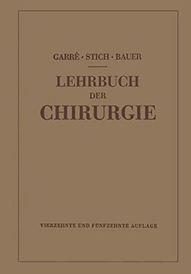 Lehrbuch Der Chirurgie-..