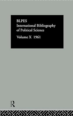 Ibss: Political Science: 1961 Volume 10-..