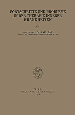 Fortschritte Und Probleme In Der Therapie Innerer Krankheiten-..