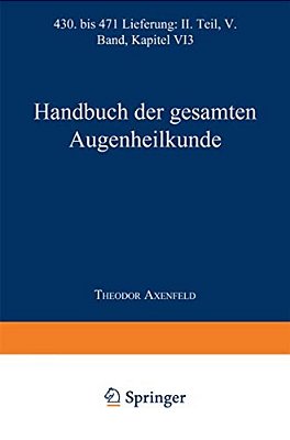 Handbuch Der Gesamten Augenheilkunde-..