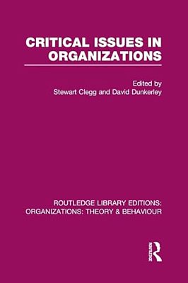 Critical Issues In Organizations (Rle: Organizations)-..
