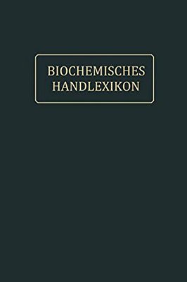 Biochemisches Handlexikon: IX. Band (2. Ergänzungsband)-..