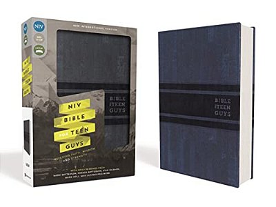 Niv, Bible For Teen Guys, Leathersoft, Blue: Building Faith, Wisdom And Strength-..