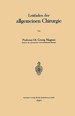 Leitfaden Der Allgemeinen Chirurgie-..