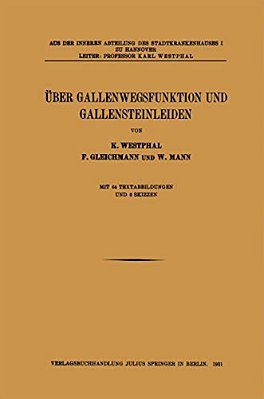 Über Gallenwegsfunktion Und Gallensteinleiden-..