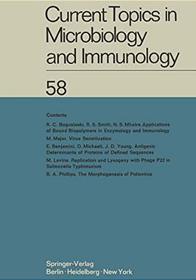 Current Topics In Microbiology And Immunology: Ergebnisse Der Mikrobiologie Und Immunitätsforschung-..