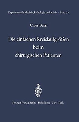 Die Einfachen Kreislaufgrößen Beim Chirurgischen Patienten-..