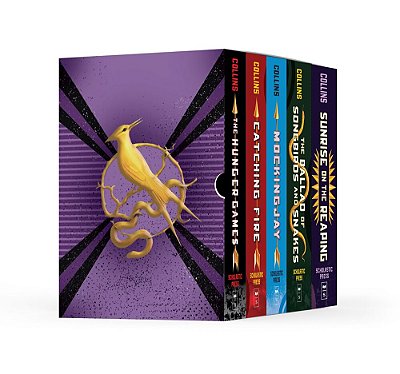 Hunger Games 5-Book Hardcover Box Set (The Hunger Games, Catching Fire, Mockingjay, The Ballad Of Songbirds And Snakes, Sunrise On The Reaping)-..