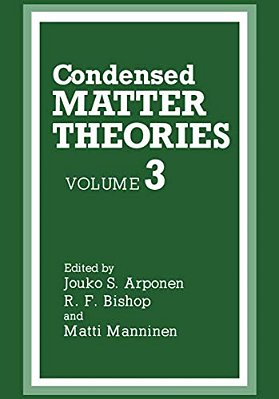 Condensed Matter Theories-..