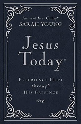 Jesus Today Deluxe Edition, Leathersoft, Navy, With Full Scriptures: Experience Hope Through His Presence (A 150-Day Devotional)-..
