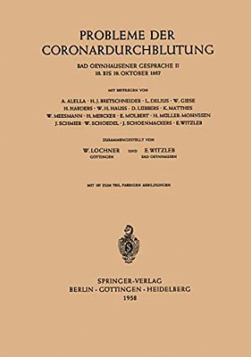 Probleme Der Coronardurchblutung: 18. Bis 19. Oktober 1957-..