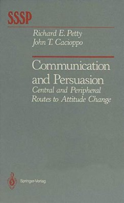 Communication And Persuasion: Central And Peripheral Routes To Attitude Change-..