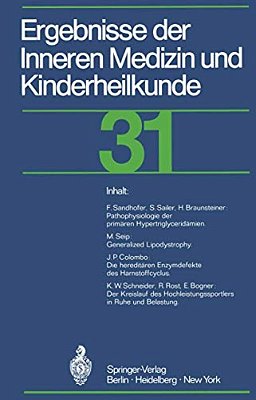 Ergebnisse Der Inneren Medizin Und Kinderheilkunde-..