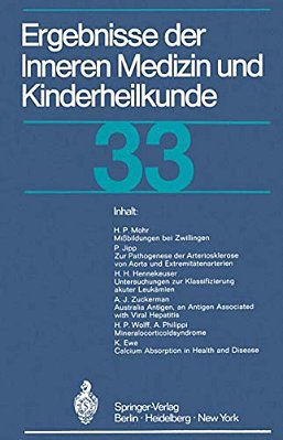 Ergebnisse Der Inneren Medizin Und Kinderheilkunde-..