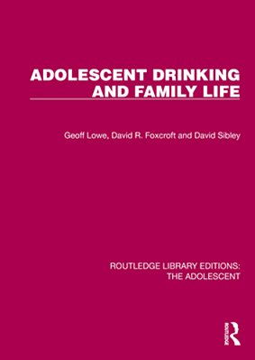 Adolescent Drinking And Family Life-..