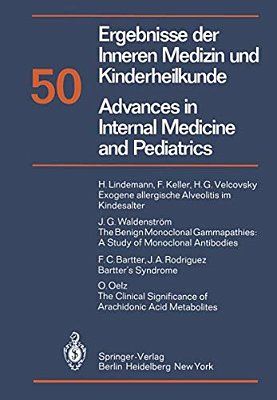 Ergebnisse Der Inneren Medizin Und Kinderheilkunde/Advances In Internal Medicine And Pediatrics-..