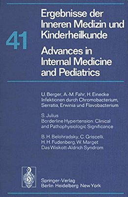 Ergebnisse Der Inneren Medizin Und Kinderheilkunde/Advances In Internal Medicine And Pediatrics-..
