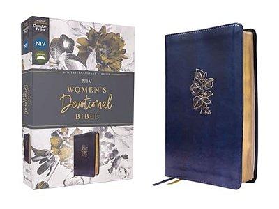 Niv, Women's Devotional Bible (By Women, For Women), Leathersoft, Navy, Comfort Print-..