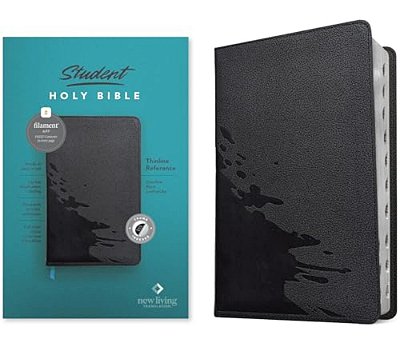 Nlt Student Bible, Thinline Reference, Filament Enabled (Leatherlike, Overflow Black, Indexed, Red Letter)-..