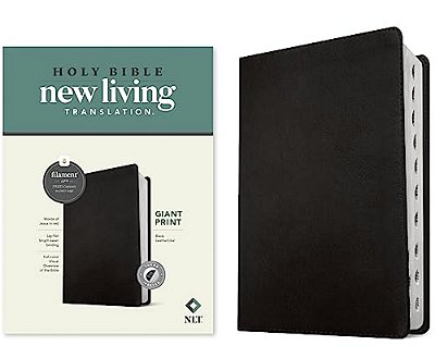 Nlt Giant Print Bible, Filament Enabled (Leatherlike, Black, Indexed, Red Letter)-..