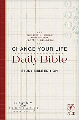 Change Your Life Daily Bible (Softcover): Study Bible Edition-..