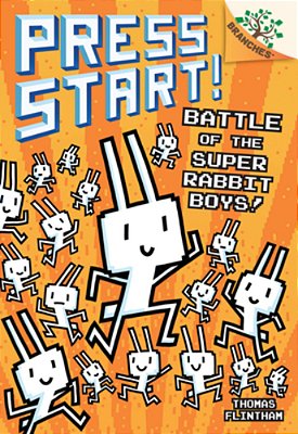 Battle Of The Super Rabbit Boys!: A Branches Book (Press Start! #18)-..