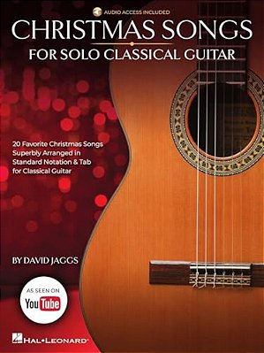 Christmas Songs For Solo Classical Guitar Book/Online Audio-..