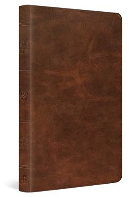 Esv Thinline Bible, Red Letter (Full Grain Leather, Saddle Brown)-..