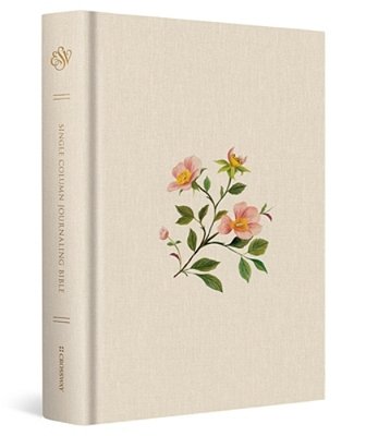 Esv Single Column Journaling Bible (Cloth Over Board, Rosehip Design)-..