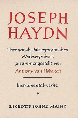 Haydn Thematic Catalog Vol. 1-..