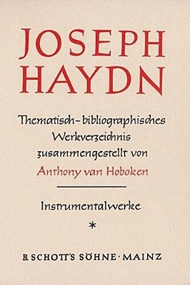 Haydn Thematic Catalog Vol. 1-..