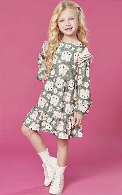 Vestido Menina estilosa (verde)