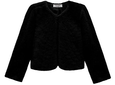 Casaco Infantil Kukiê - Pelos Preto Peluciado