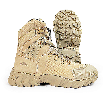 Bota Tática Rico Militar - Saara - Areia - Solado Exclusivo
