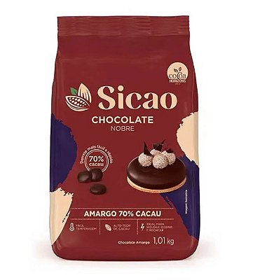 Chocolate Nobre Amargo 70% Gotas Sicao 1,01kg