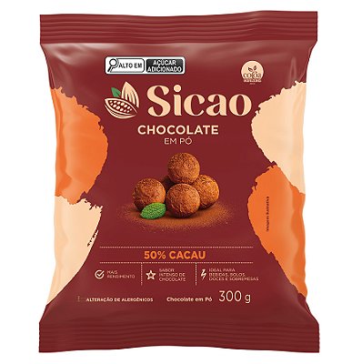 Chocolate em Pó 50% Sicao 300g