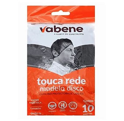 Touca Rede Disco Preta 10un Vabene