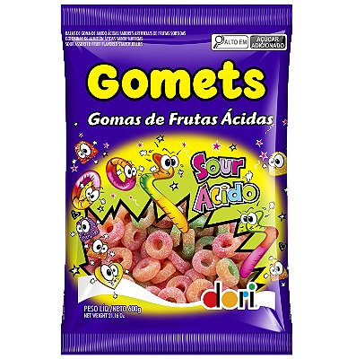 Gomets Anel Frutas Ácida 600g Dori Goma Jujuba