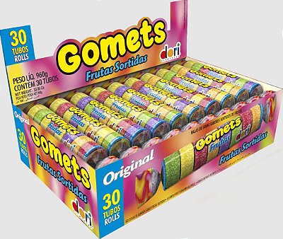 Gomets Goma Tubo Frutas Dori 30X32g Jujuba