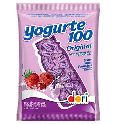 Bala Yogurte100 Frutas Vermelhas Dori 600g