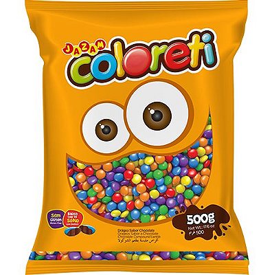 Coloreti Mini Sortido Confeitos Jazam 500g