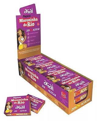 Paçoca Diet Zero Açúcar Moreninha do Rio 276g c/12un Sabor Açaí